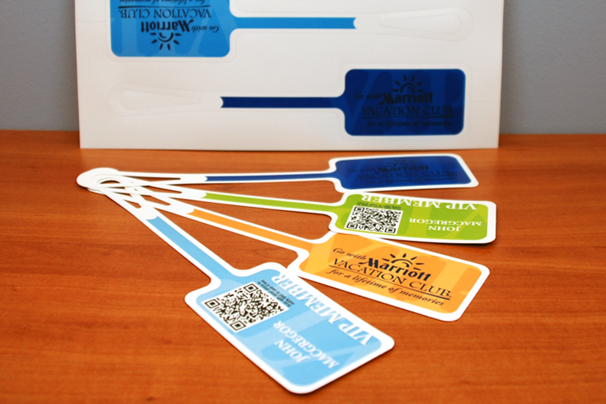 DIE CUT LUGGAGE TAGS